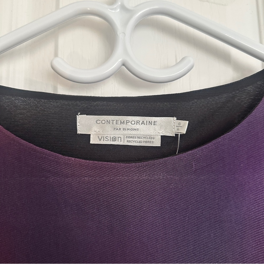 Women's Purple Long Sleeve Top Large - Picture 3 of 7